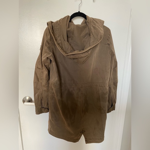 ROOTS OLIVE GREEN VINTAGE FALL COAT - Picture 2 of 2